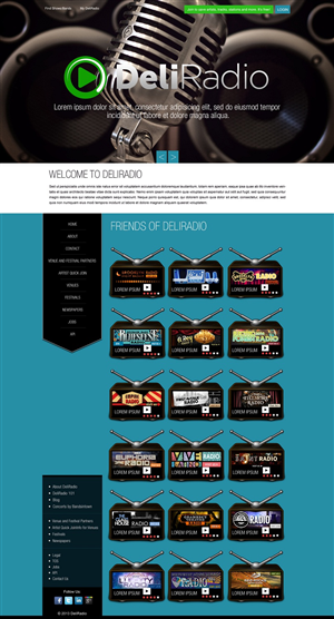 Web Design by Kuldeepak for DeliRadio | Design: #3366932