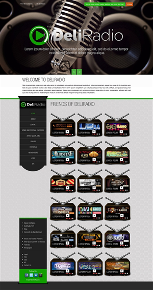 Web Design by Kuldeepak for DeliRadio | Design: #3373571