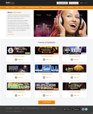 Web Design par pb pour DeliRadio | Design : #3323327