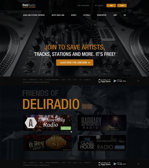Web Design par pb pour DeliRadio | Design : #3323337