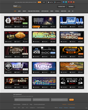 Web Design par pb pour DeliRadio | Design : #3323344