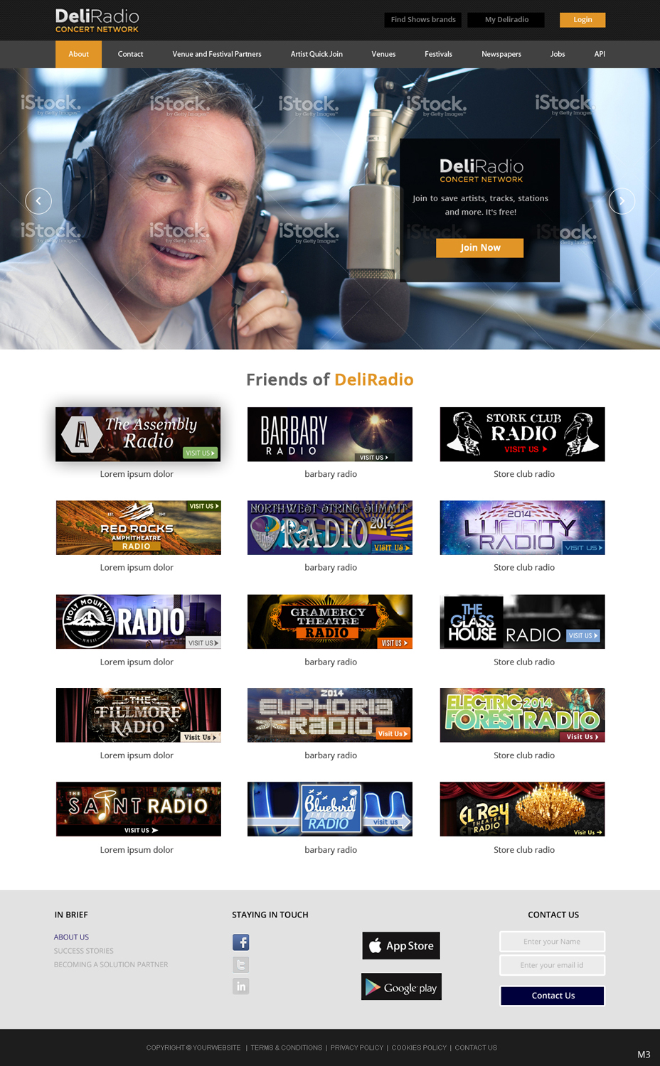 Web Design by pb for DeliRadio | Design #3323351