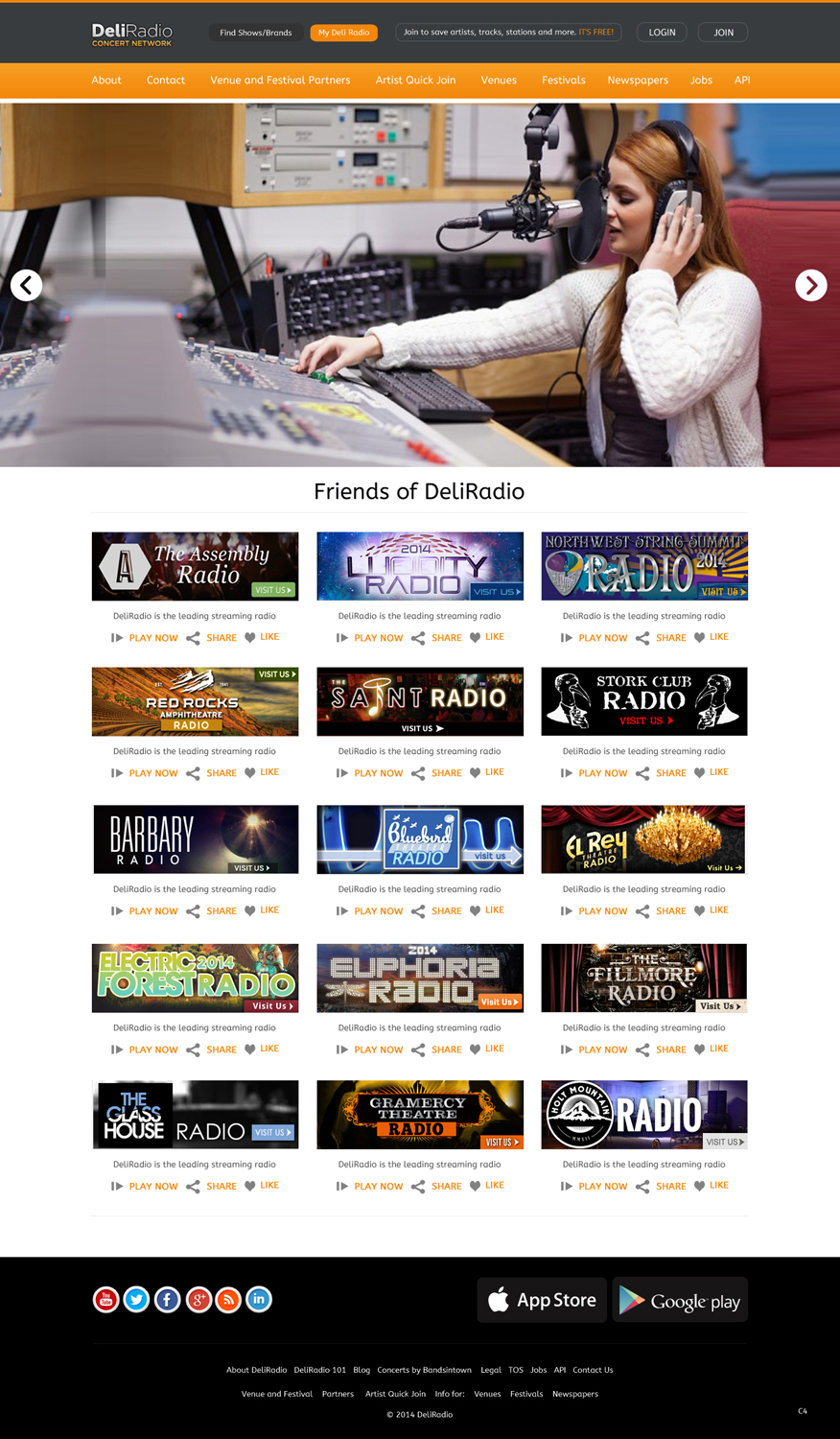 Web Design par pb pour DeliRadio | Design #3323361
