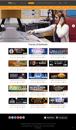 Web Design par pb pour DeliRadio | Design : #3323361