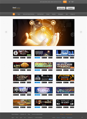 Web Design par pb pour DeliRadio | Design : #3323373