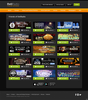 Web Design par pb pour DeliRadio | Design : #3323399