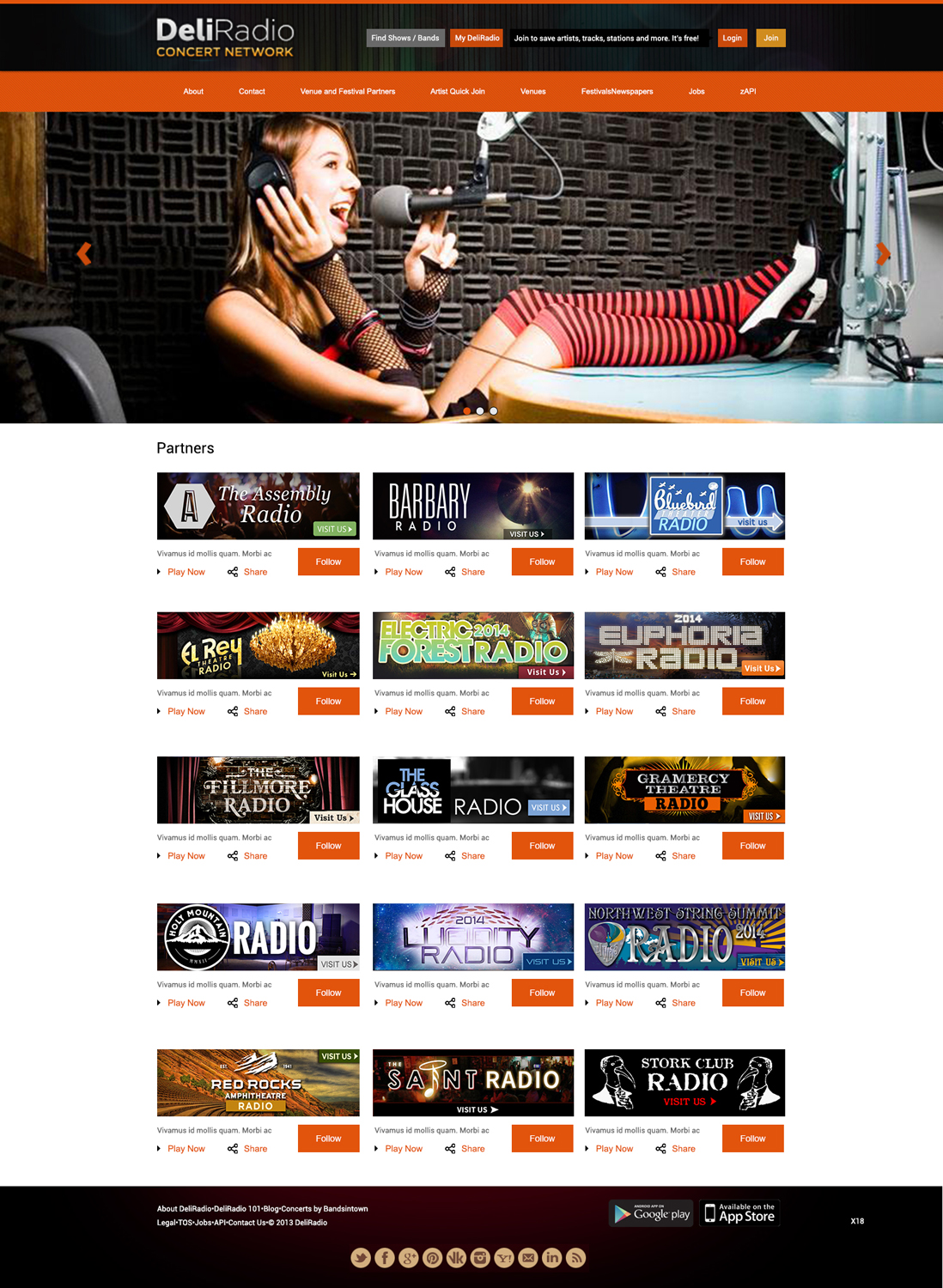 Web Design par pb pour DeliRadio | Design #3329769