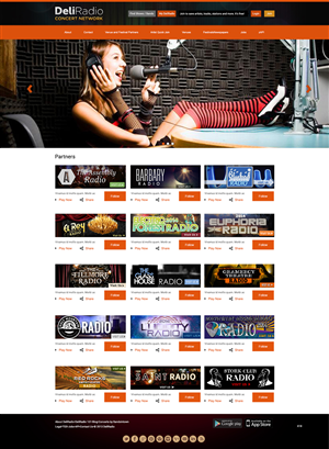 Web Design par pb pour DeliRadio | Design : #3329769