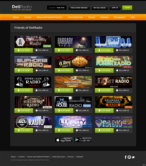 Web Design par pb pour DeliRadio | Design : #3352959