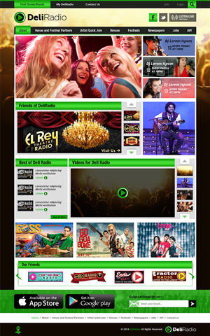 Web Design by Creative Usha for DeliRadio | Design: #3346705