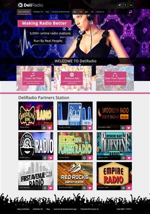 Web Design by TechWise for DeliRadio | Design: #3329508
