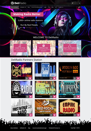 Web Design by TechWise for DeliRadio | Design #3329511