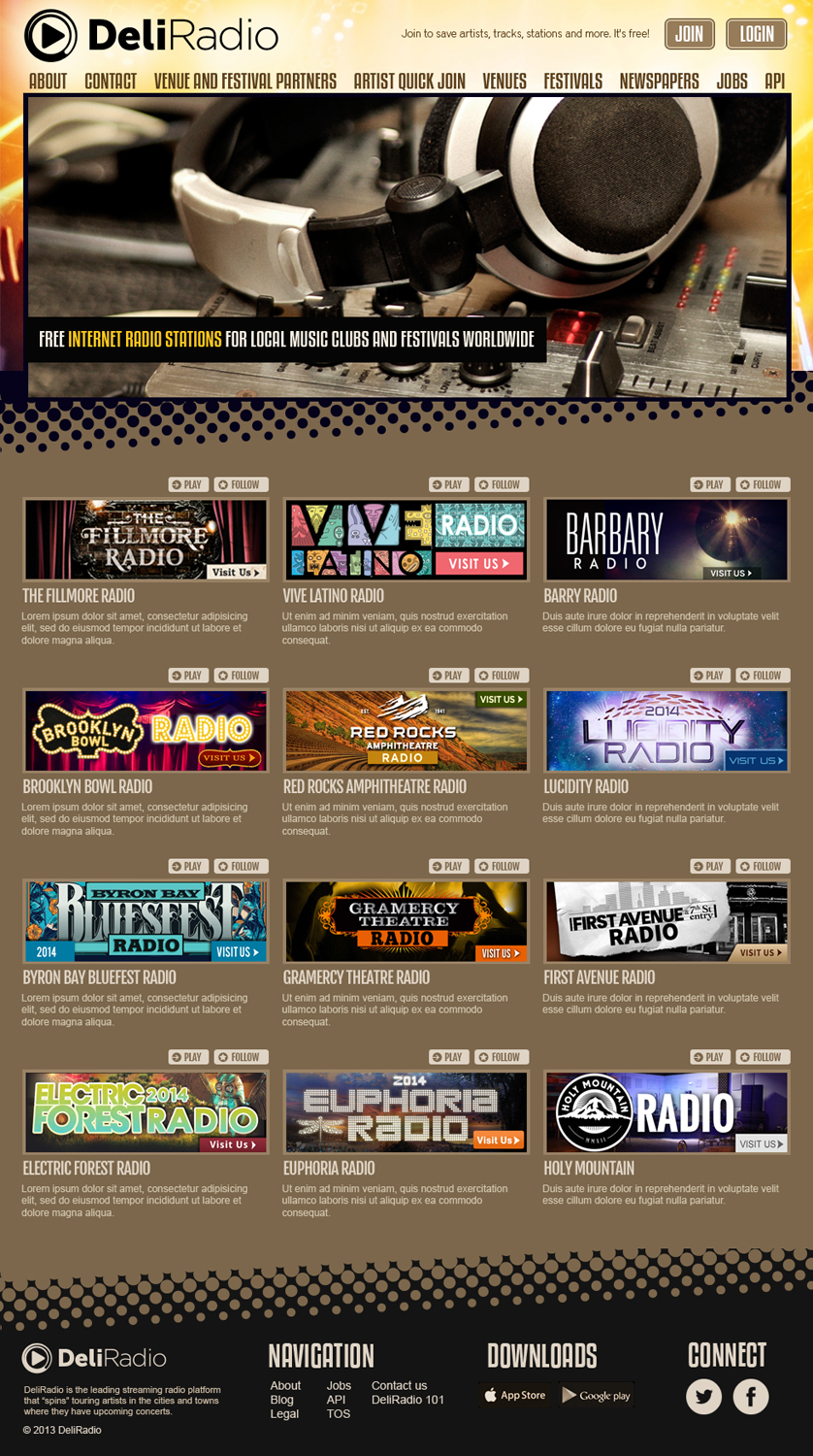 Web Design by jeckx2 for DeliRadio | Design #3348568