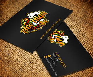 Ace High Casino Nights Business Card Design | Business Card Design by Sarah Haroon