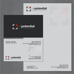 Hipotential Business Card and Letter Head | Schreibwaren-Design von ABG