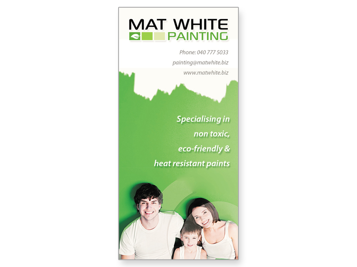 Brochure Design by Nessie_79 for Mat white painting | Design #834286