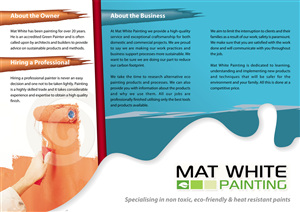 Diseño de Brochure por Nessie_79 para Mat white painting | Diseño: #834299