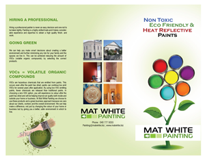 Brochure Design by avi's for Mat white painting | Design #836956