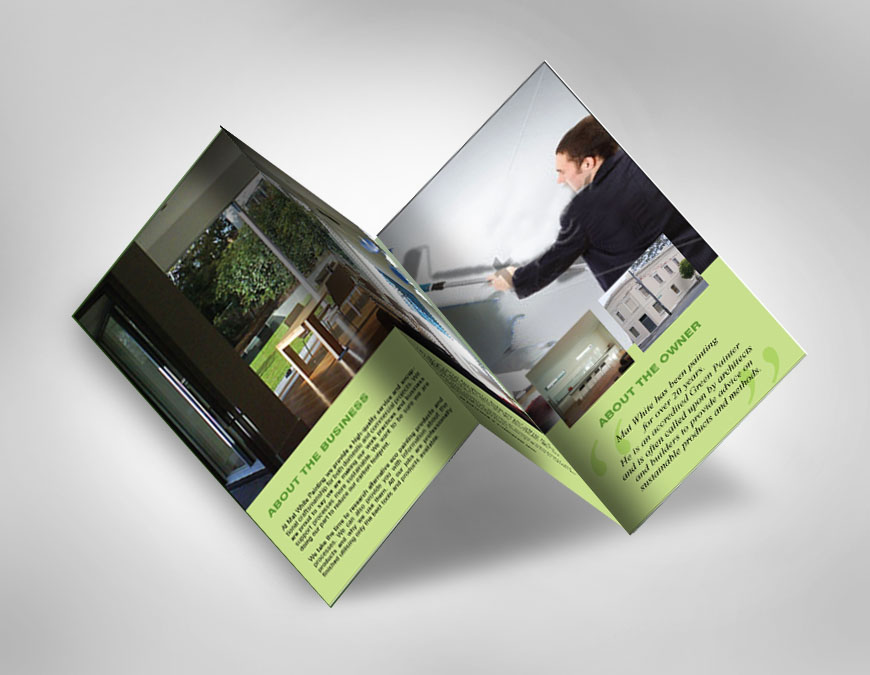 Brochure Design by avi's for Mat white painting | Design #836960