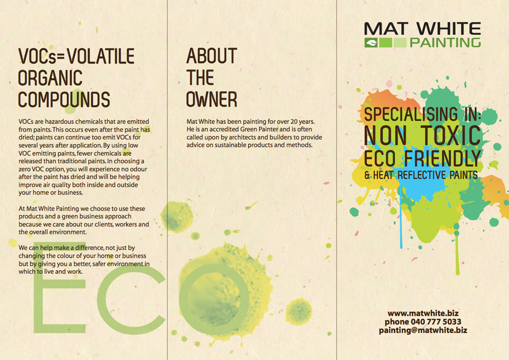 Brochure Design by Diseno Advertising Pte Ltd for Mat white painting | Design #846860