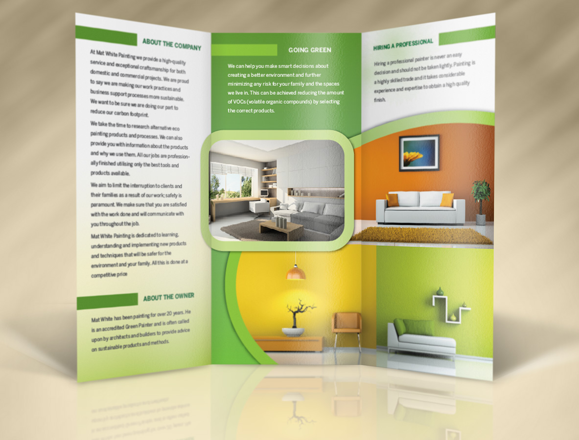 Brochure Design by georgy55ke for Mat white painting | Design #836874