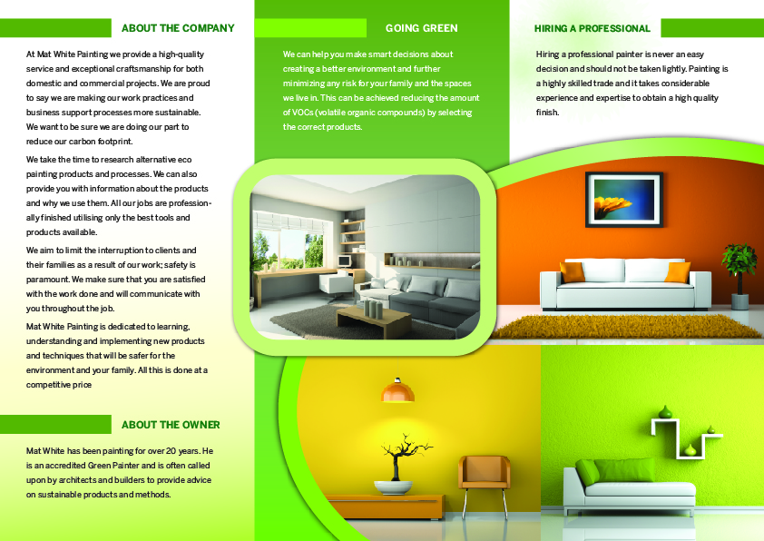 Brochure Design by georgy55ke for Mat white painting | Design #836877