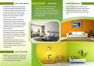 Design de Brochure par georgy55ke pour Mat white painting | Design : #836877