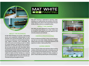 Diseño de Brochure por AP para Mat white painting | Diseño: #818914