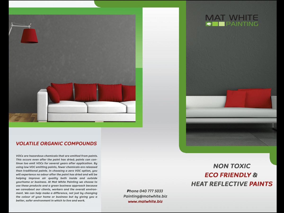 Brochure Design by AP for Mat white painting | Design #826913