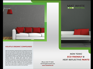 Brochure Design by AP for Mat white painting | Design #826913