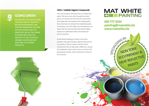 Brochure Design by Fuxxo Works for Mat white painting | Design #816910