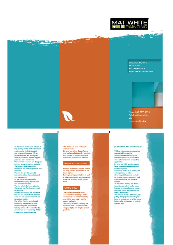 Brochure Design by salaryman for Mat white painting | Design #834434