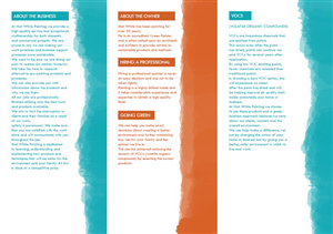 Diseño de Brochure por salaryman para Mat white painting | Diseño: #834440