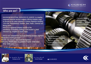 Khusheim Industrial Services Decontamination | Design de Brochure par Jay