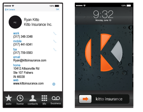 Business Card Design by TedAtkinson for Kitto Insurance, Inc | Design #3329117