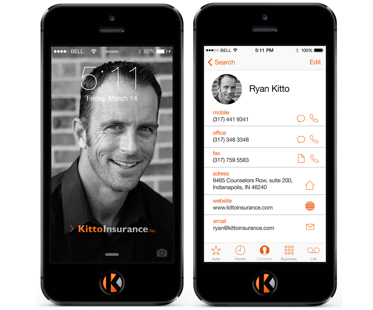 Visitenkarten-Design von  Daria für Kitto Insurance, Inc | Design #3343347