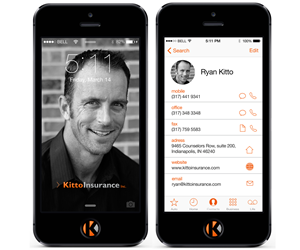Visitenkarten-Design von  Daria für Kitto Insurance, Inc | Design: #3343347