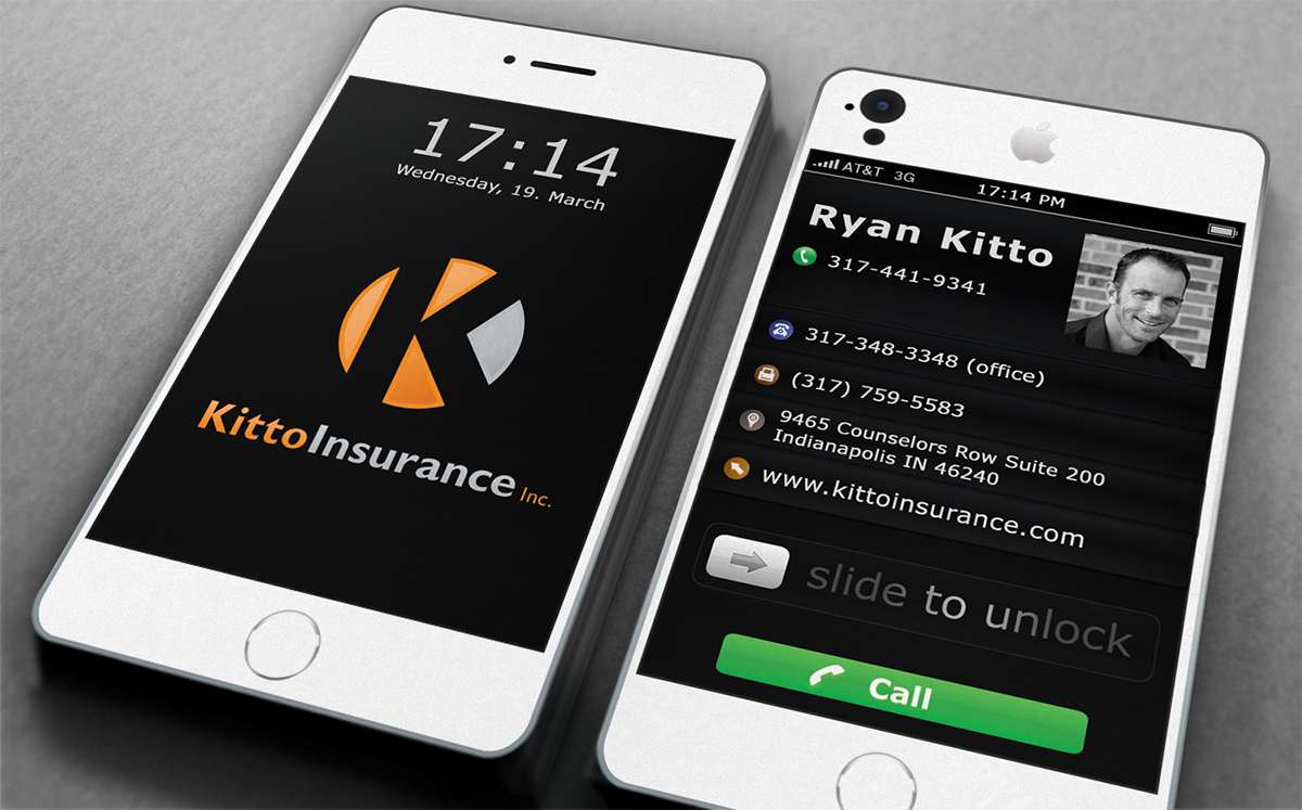Visitenkarten-Design von Ethien für Kitto Insurance, Inc | Design #3356554
