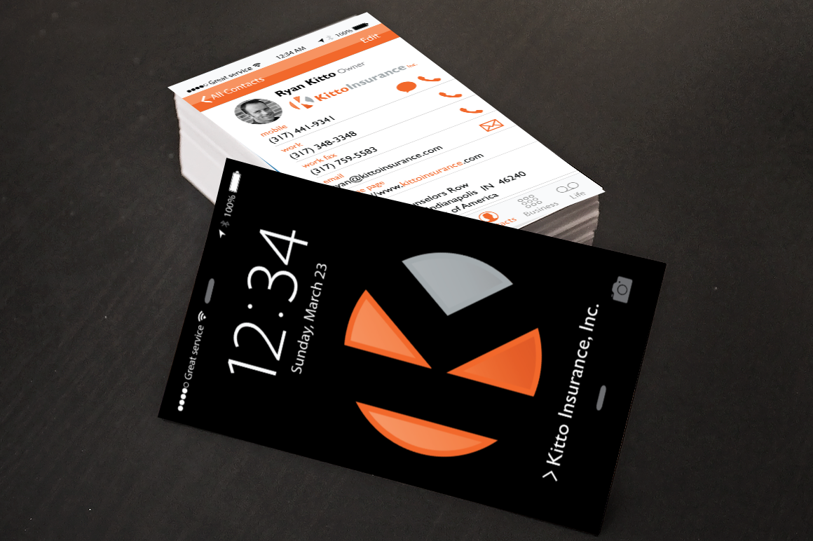 Visitenkarten-Design von adiazudin für Kitto Insurance, Inc | Design #3384931