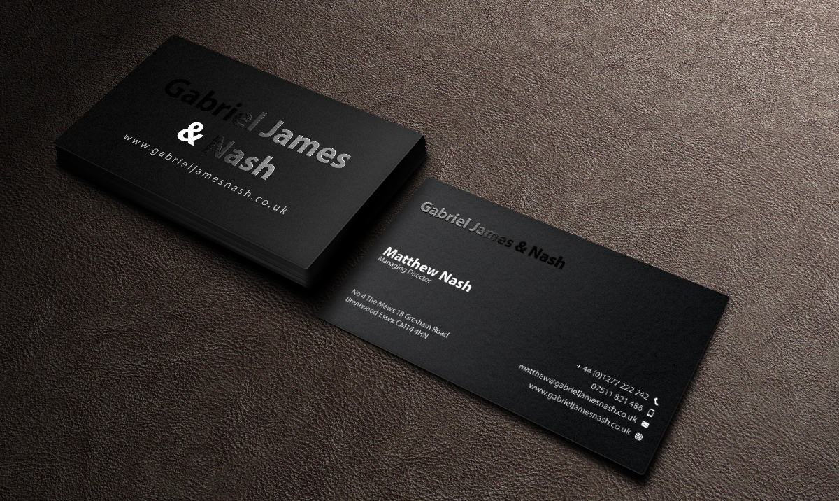 Business Card Design by MediaProductionArt for Gabriel James & Nash Ltd | Design: #3339509