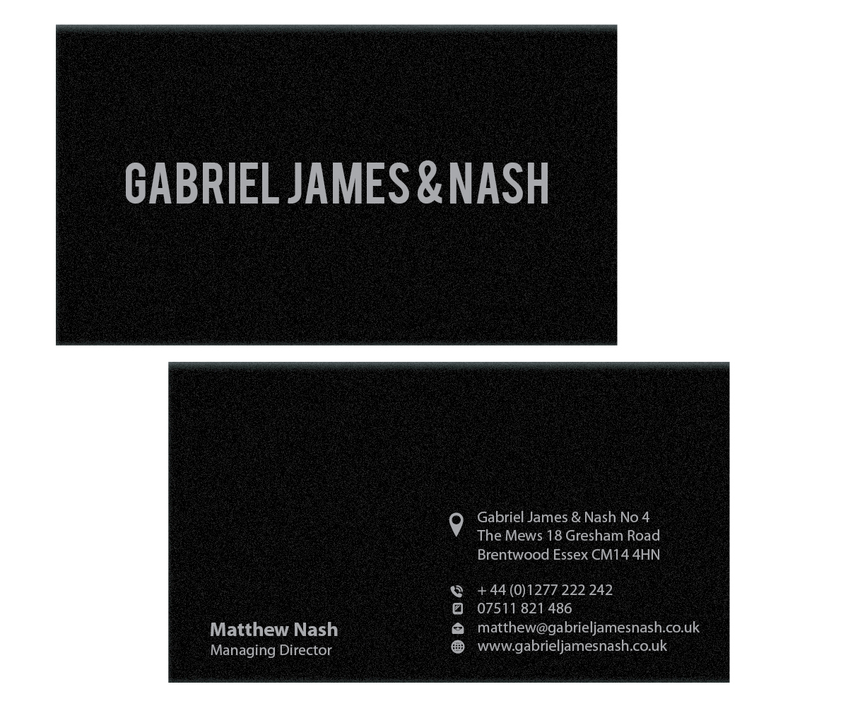 Business Card Design by joliau for Gabriel James & Nash Ltd | Design #3330161