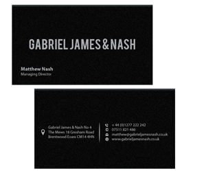 Business Card Design by joliau for Gabriel James & Nash Ltd | Design: #3330169