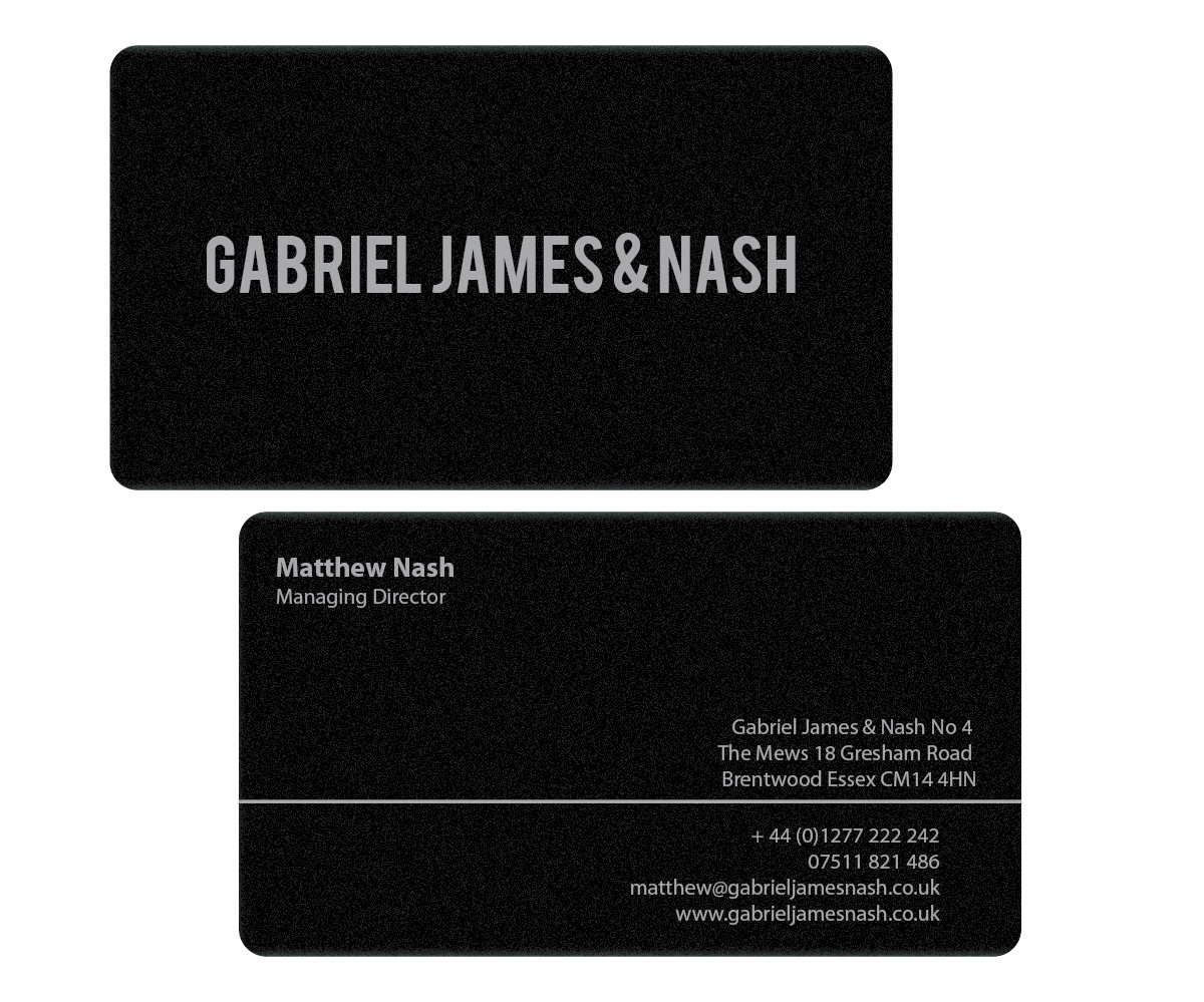 Business Card Design by joliau for Gabriel James & Nash Ltd | Design #3330173