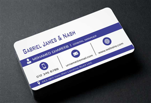 Business Card Design by AwsomeD for Gabriel James & Nash Ltd | Design: #3326364