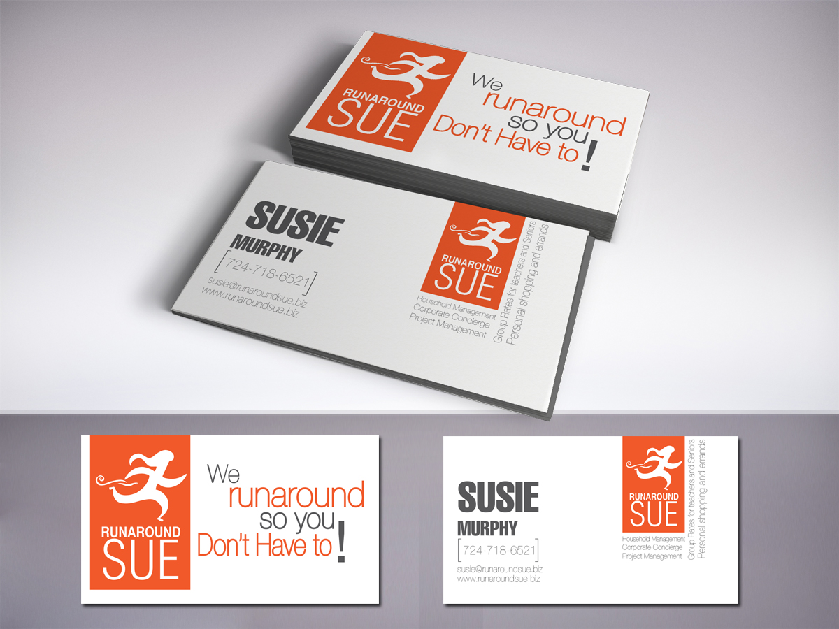 Business Card Design by LR Design for Runaround Sue | Design #3422430