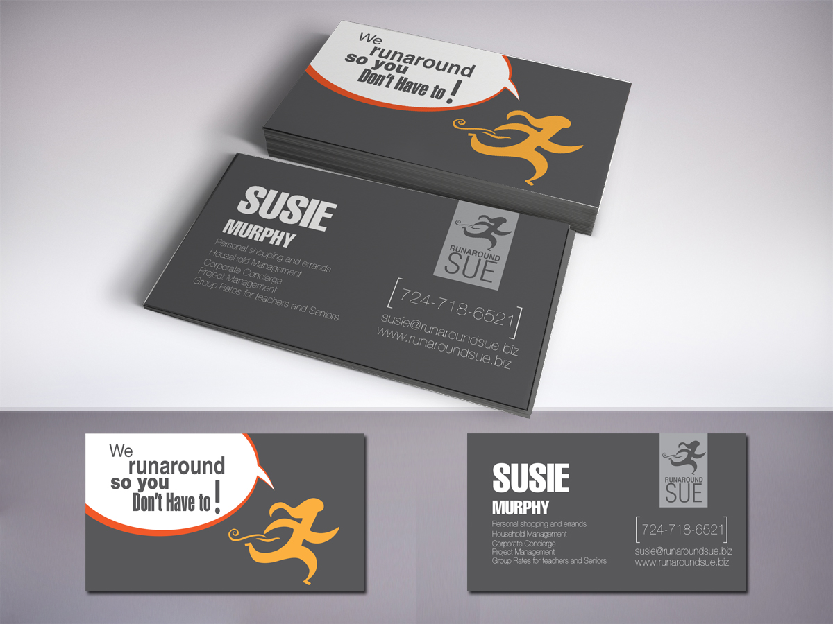 Business Card Design by LR Design for Runaround Sue | Design #3422777