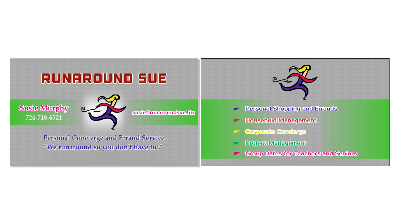 Visitenkarten-Design von totemtechnologies sivakasi für Runaround Sue | Design #3373025