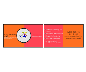 Business Card Design by francismaracha for Runaround Sue | Design: #3357634