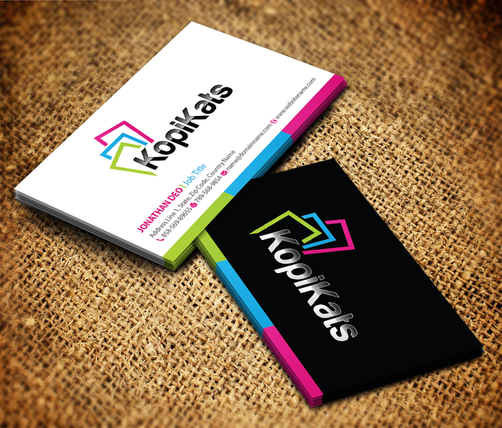 Stationery Design by Sarmishtha Chattopadhyay_loginchange for KopiKats | Design #3335289