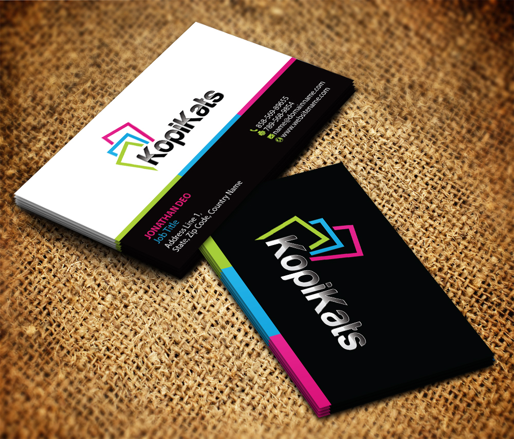 Stationery Design by Sarmishtha Chattopadhyay_loginchange for KopiKats | Design #3342440